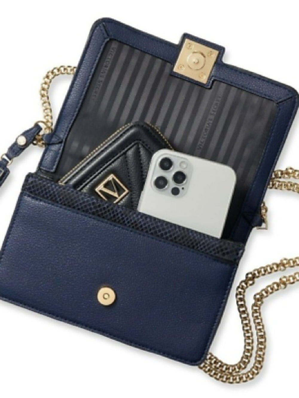 VICTORIA SECRET - Navy Clutch - Picture 2 of 6